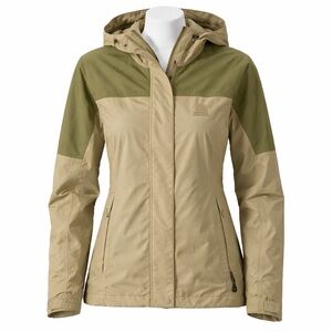 Size S Sorel Women’s Omni-Shield Waterproof Hooded Green Tan Jacket Coat